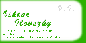 viktor ilovszky business card